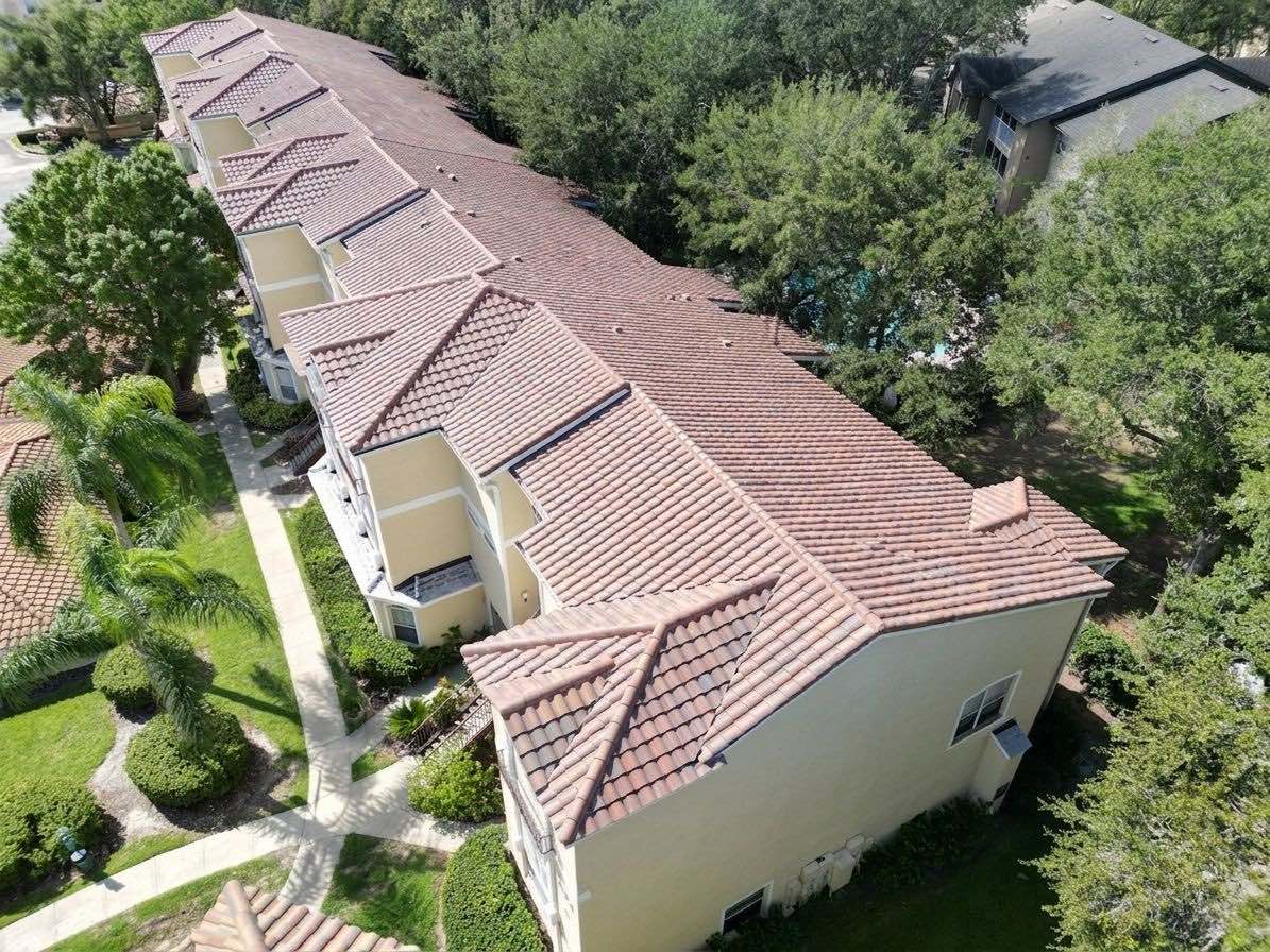 Commercial tile full roof replacement